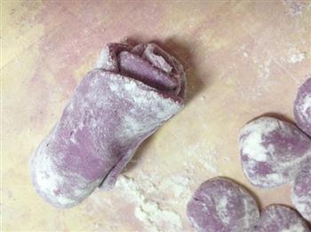 紫薯玫瑰花馒头的做法图解7