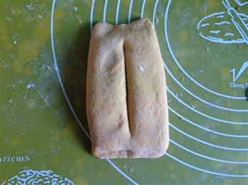 南瓜紫薯豆沙面包卷的做法图解10