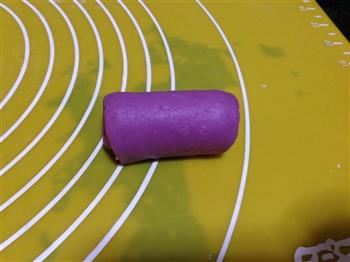 紫薯芝士蜗牛卷的做法图解5