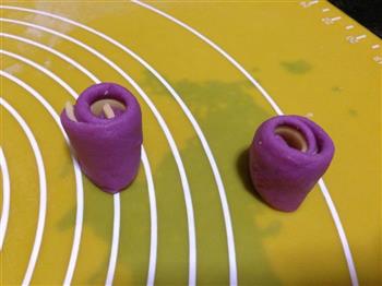 紫薯芝士蜗牛卷的做法图解7