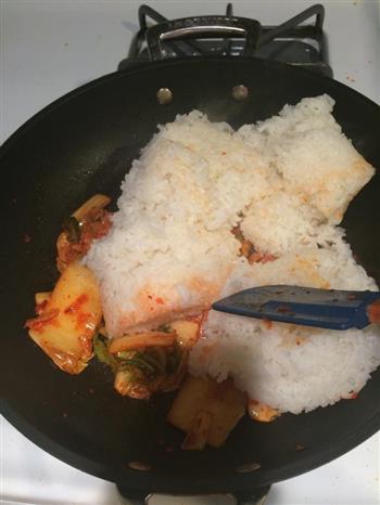 韩式泡菜炒饭-Kimchi Bokkeumbap的做法步骤3