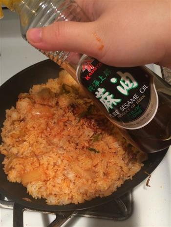 韩式泡菜炒饭-Kimchi Bokkeumbap的做法步骤5