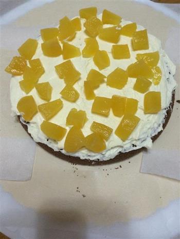 奶油水果装饰可可蛋糕的做法图解19
