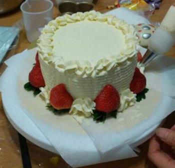 奶油水果装饰可可蛋糕的做法步骤23