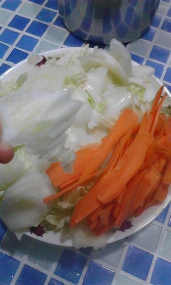 家常超简单详细版黑白菜的做法步骤2