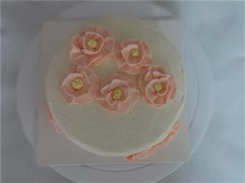 花朵海绵蛋糕的做法步骤15