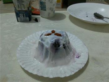 酸奶紫薯糕的做法步骤3