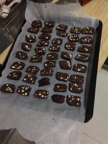 巧克力咖啡杏仁饼干的做法步骤9