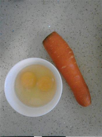 胡萝卜炒鸡蛋的做法图解1