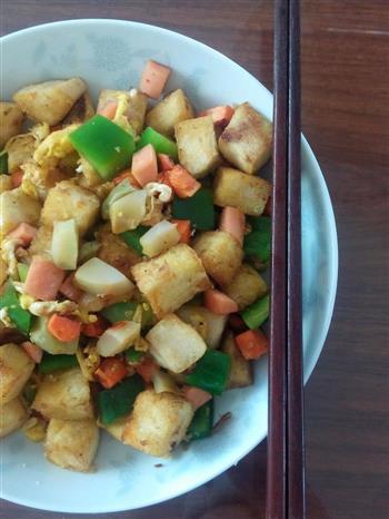 简单到没朋友的榨菜时蔬炒馍花—乌江榨菜的做法步骤4