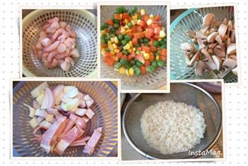 芝士海鲜焗饭的做法步骤1