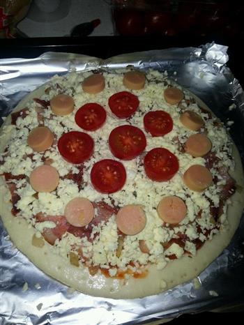 简易自制披萨的做法步骤6