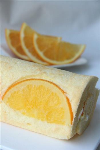 香橙蛋糕卷的做法步骤15