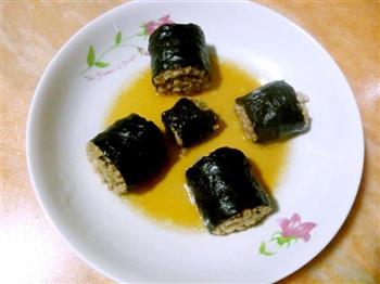榨菜猪肉紫菜卷-乌江榨菜的做法步骤10