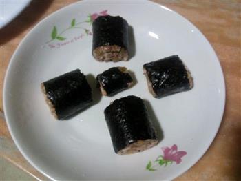 榨菜猪肉紫菜卷-乌江榨菜的做法步骤8