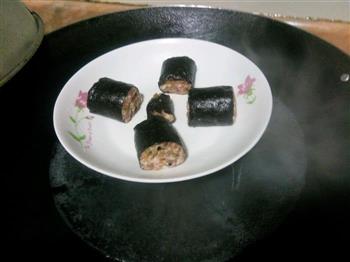 榨菜猪肉紫菜卷-乌江榨菜的做法步骤9
