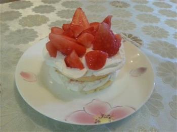 4寸草莓裸蛋糕的做法步骤9
