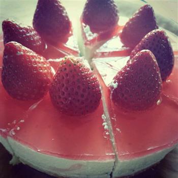 草莓酸奶冻芝士蛋糕的做法图解7