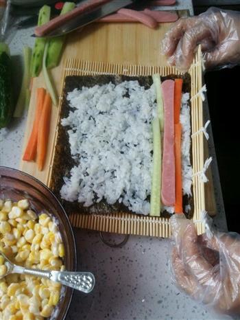 用家里有限的材料做的寿司拼盘的做法步骤5