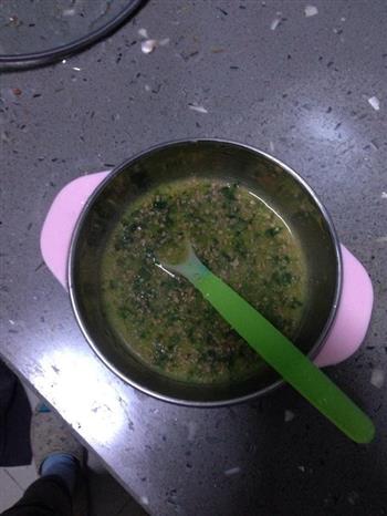 菠菜猪肝玉米粥的做法步骤3