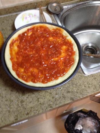 味道十足的香肠披萨的做法步骤9