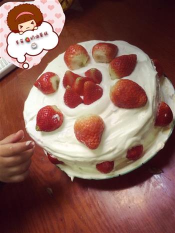 草莓奶油蛋糕的做法步骤4