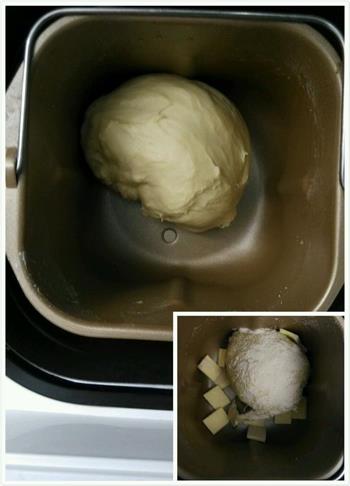 火腿香葱面包-乌江榨菜的做法步骤2