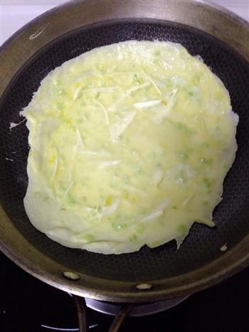 芹菜土豆丝鸡蛋饼的做法步骤3