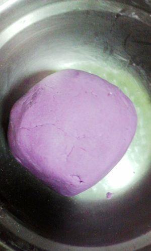 花朵紫薯饼的做法步骤5