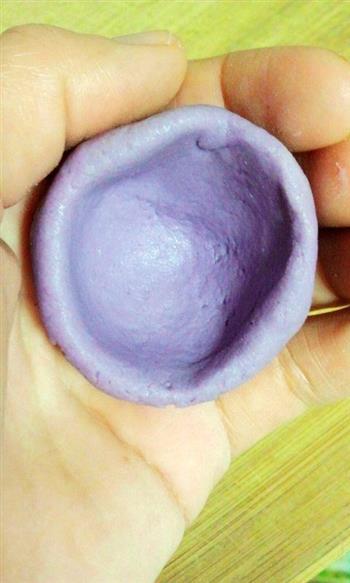 花朵紫薯饼的做法步骤6