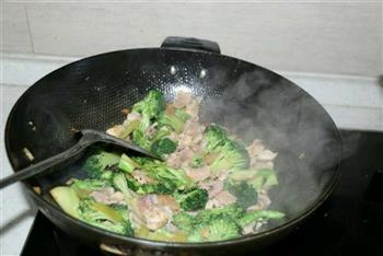 花菜炒肉的做法步骤8