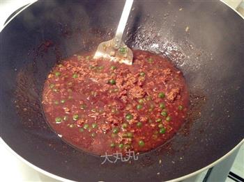 超好吃的豌豆牛肉末炸酱的做法步骤6