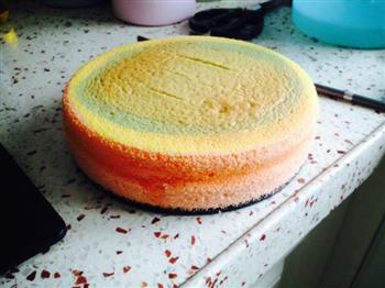 暖心酸奶彩虹蛋糕的做法步骤14