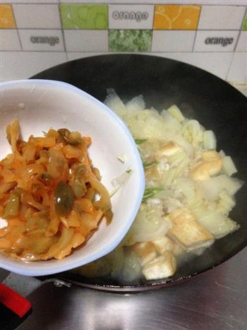 豆腐白菜煮鱼杂-乌江榨菜的做法步骤9