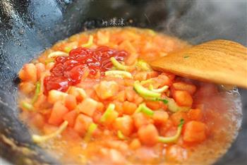 冬日快手暖身早餐 番茄疙瘩汤的做法步骤6