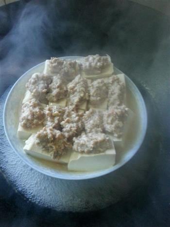 水豆腐蒸肉末的做法步骤3
