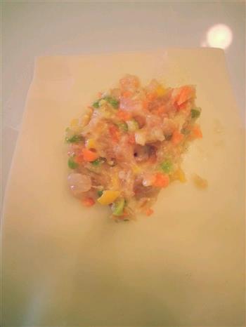 厄瓜多尔虾肉馄饨的做法图解3