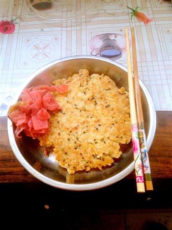 肉松米饭煎饼的做法步骤4