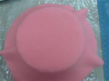 HOLLETKITY粉色双层翻糖蛋糕的做法图解22