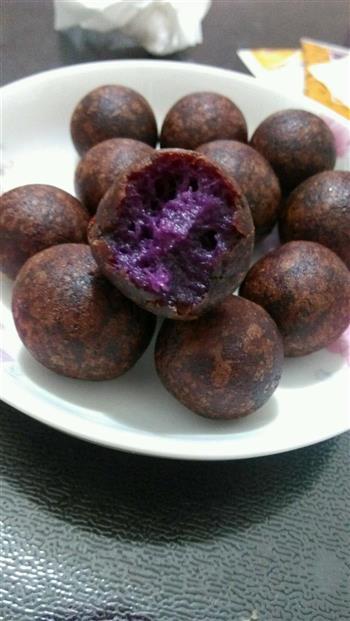 宝宝食谱-紫薯球的做法步骤8