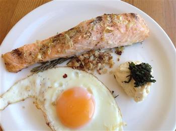 吃货减肥餐-高蛋白低脂香烤三文鱼的做法步骤4