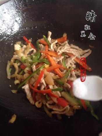 青椒肉丝榨菜-乌江榨菜的做法步骤16