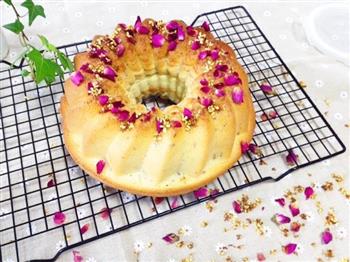 简单易做的桂花玫瑰蜂蜜蛋糕的做法步骤12
