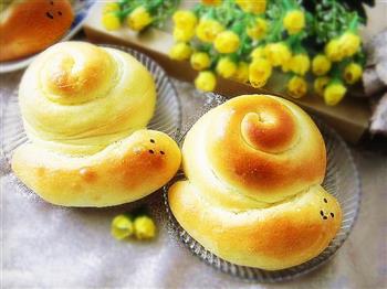 美味可爱的奶黄馅蜗牛面包的做法图解20