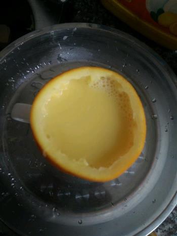 柳橙蒸水蛋的做法步骤3