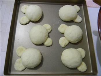 椰蓉奶黄馅花脸熊面包的做法步骤14