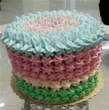 彩虹蛋糕 新手版海绵体的做法步骤8