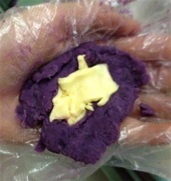 紫薯奶酪球的做法图解4