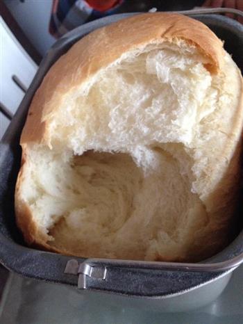 奶油牛奶吐司面包-成功的面包机吐司的做法步骤11