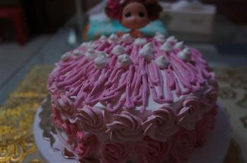 迷糊娃娃洗澡生日蛋糕-给自己做的生日蛋糕的做法图解21
